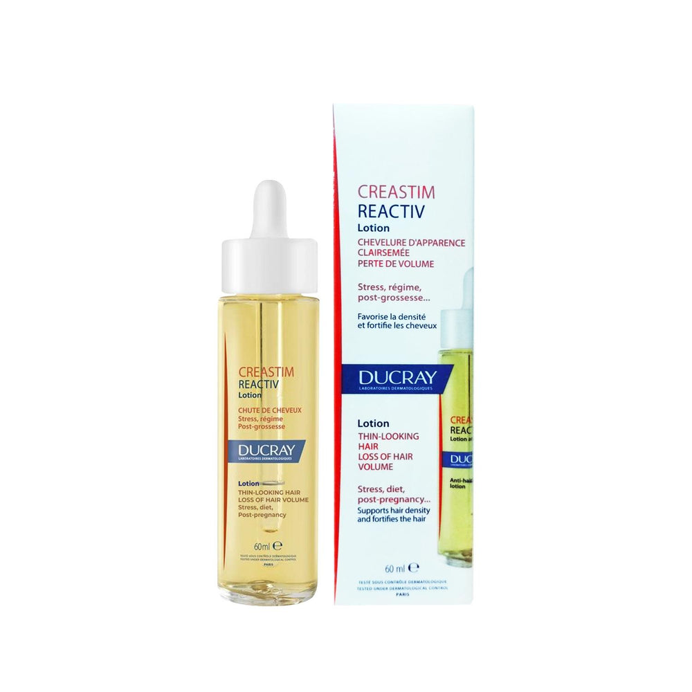 Ducray Creastim Reactiv Anti-Hair Loss Lotion 60ml - Dermatologically Tested Hair Loss Treatment for Thinning - Skin Care