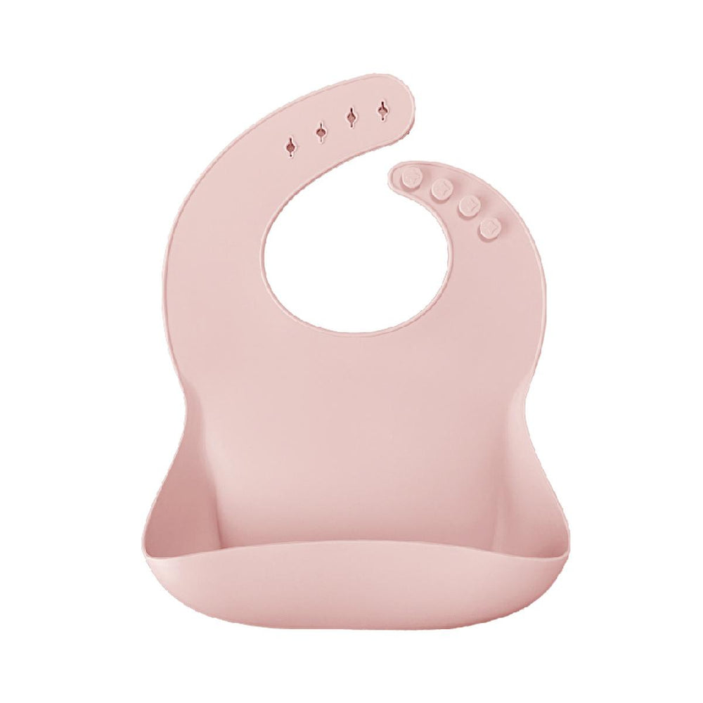 OiOi Basics Silicone Baby Bib - Food Grade, Easy Clean, and Durable for Mealtime Protection - Baby Care