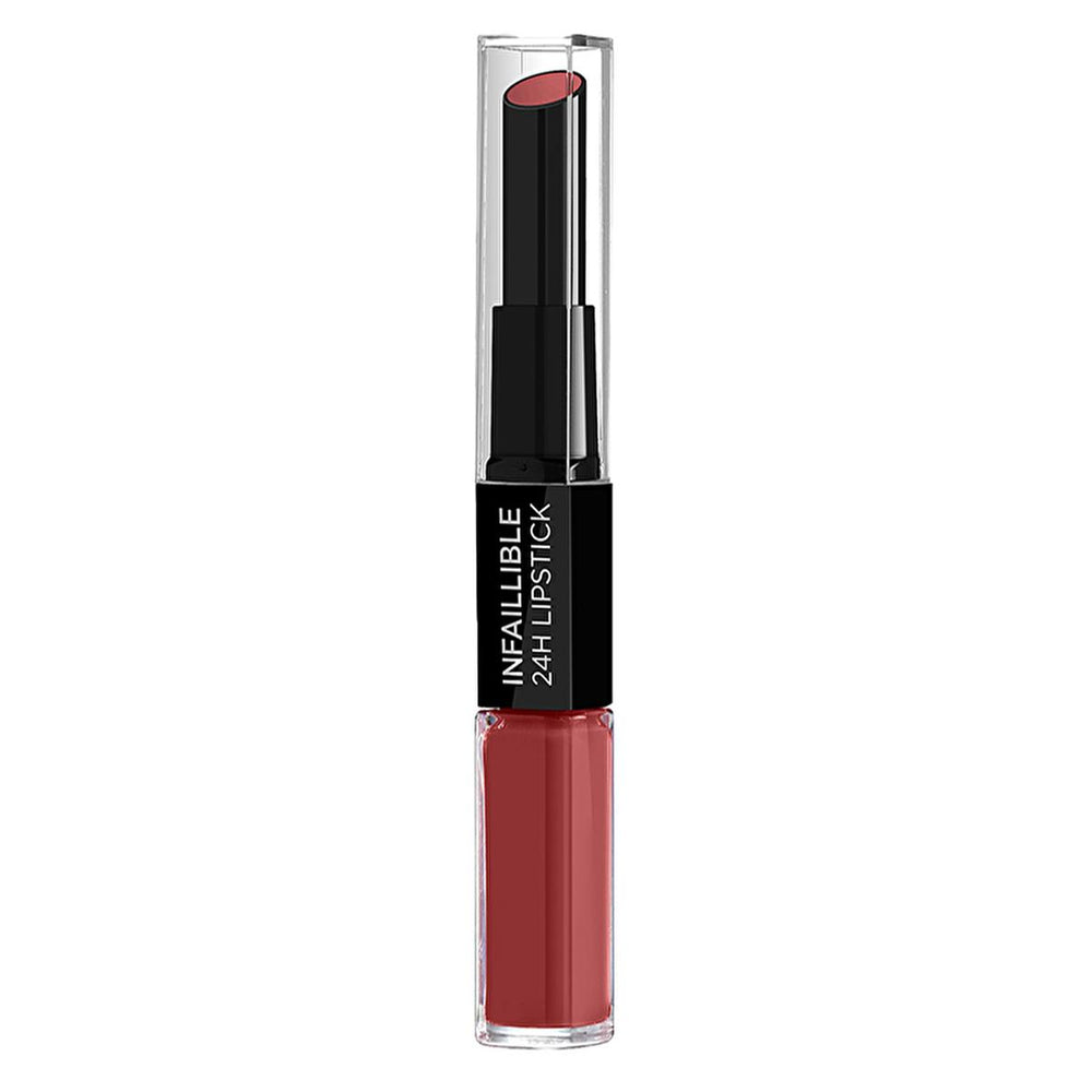 Loreal Paris Infaillible 2-Step 24 Hour Long Lasting Liquid Lipstick & Balm - Moisturizing, Mask-Resistant Lip - Lipstick