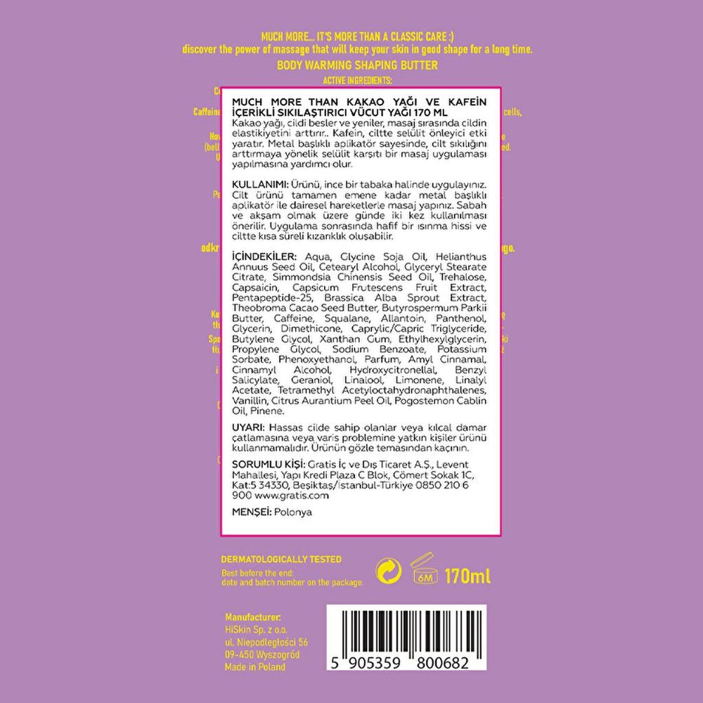 Much More Than Cocoa Butter & Caffeine Firming Body Oil 170 ml