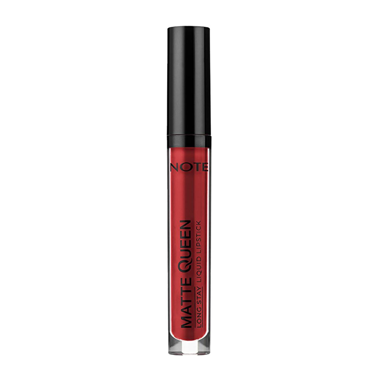 note matte queen liquid lipstick majestic red, lips with note matte queen liquid lipstick, packaging of note lipstick in majestic red Note Matte Queen Liquid Lipstick - Majestic Red | High Pigment & Long-Lasting for Women Note Matte Queen Liquid Lipstick - Majestic Red note, liquid-lipstick, matte-lipstick, red-lipstick, long-lasting-lipstick, high-pigment-lipstick, women-makeup, makeup-enthusiasts, ai-generated, cosmetics