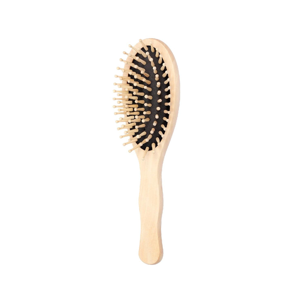Lionesse Oval Wooden Hair Brush 854803 - Gentle Detangling & Styling for All Hair Types - Hair Accessories