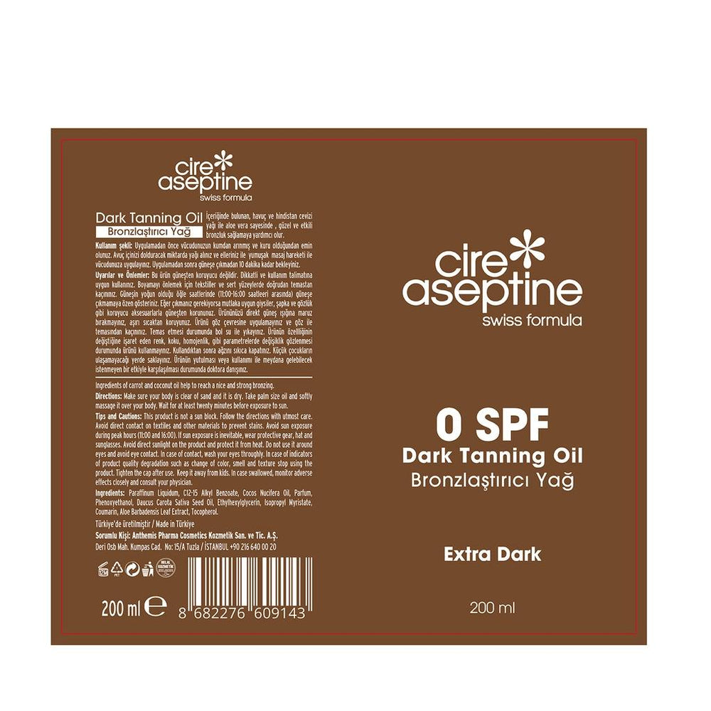 Cire Aseptine Bronzing Oil for a Deep Golden Glow 200 ml