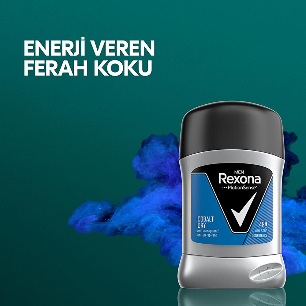 Rexona Men Cobalt Dry Antiperspirant Deodorant Stick - 48 Hour Protection, MotionSense Technology - view 3