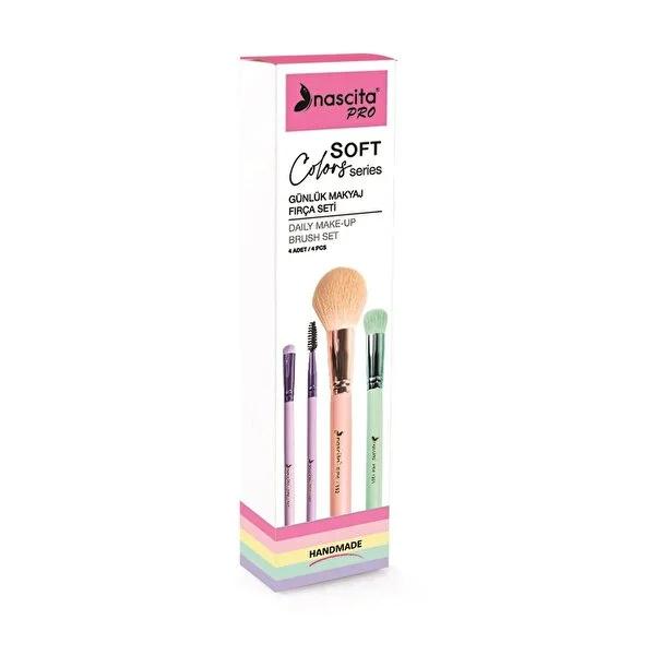 Nascita Soft Colors Makeup Brush Set - 4 Piece High-Quality Daily Makeup Brushes for Professional and Everyday Use Nascita Soft Colors Makeup Brush Set - High-Quality Daily Makeup Makeup Brush Set, Daily Makeup Brushes, Soft Makeup Brushes, Professional Makeup Tools, High-Quality Makeup Brushes, Beauty Essentials, Makeup for Sensitive Skin, Professional Makeup Brushes, Daily Makeup Essentials, Beauty Tools, Cosmetic Brushes, Makeup Accessories