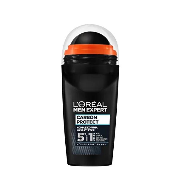 L'Oreal Paris Men Expert Carbon Protect Antiperspirant Deodorant Roll-On for Men - 48 Hour Sweat Protection, Stain-Free, Carbon Active Technology - image 2