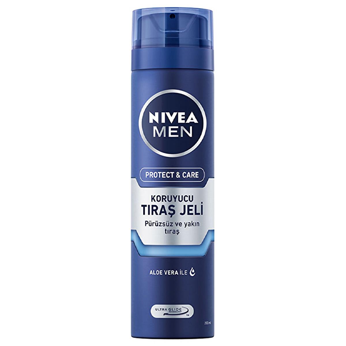 Nivea Men Protect & Care Shaving Gel for Dry Skin - 6.76 fl oz, Dermatologically Tested Nivea Men Protect & Care Shaving Gel - 6.76 fl oz Nivea Men Shaving Gel, Protect & Care Shaving Gel, Shaving Gel for Men, Dermatologically Tested Shaving Products, Shaving Gel for Dry Skin, Men's Grooming, Skin Care, Shaving Essentials, Aloe Vera, Provitamin B5, Sensitive Skin, Dry Skin Care