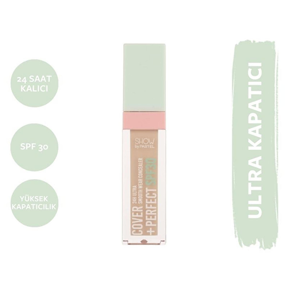 Show by Pastel Cover+Perfect Concealer SPF30 - High Coverage, Moisturizing, Long-Lasting Concealer for Flawless - view 4