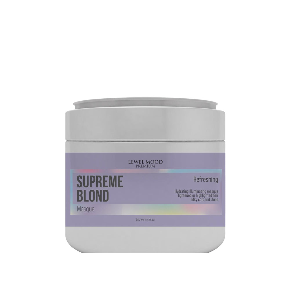 Lewel Mood Premium Supreme Blond Hair Care Mask - Nourishing, Moisturizing, 11.83 fl oz - Hair Mask