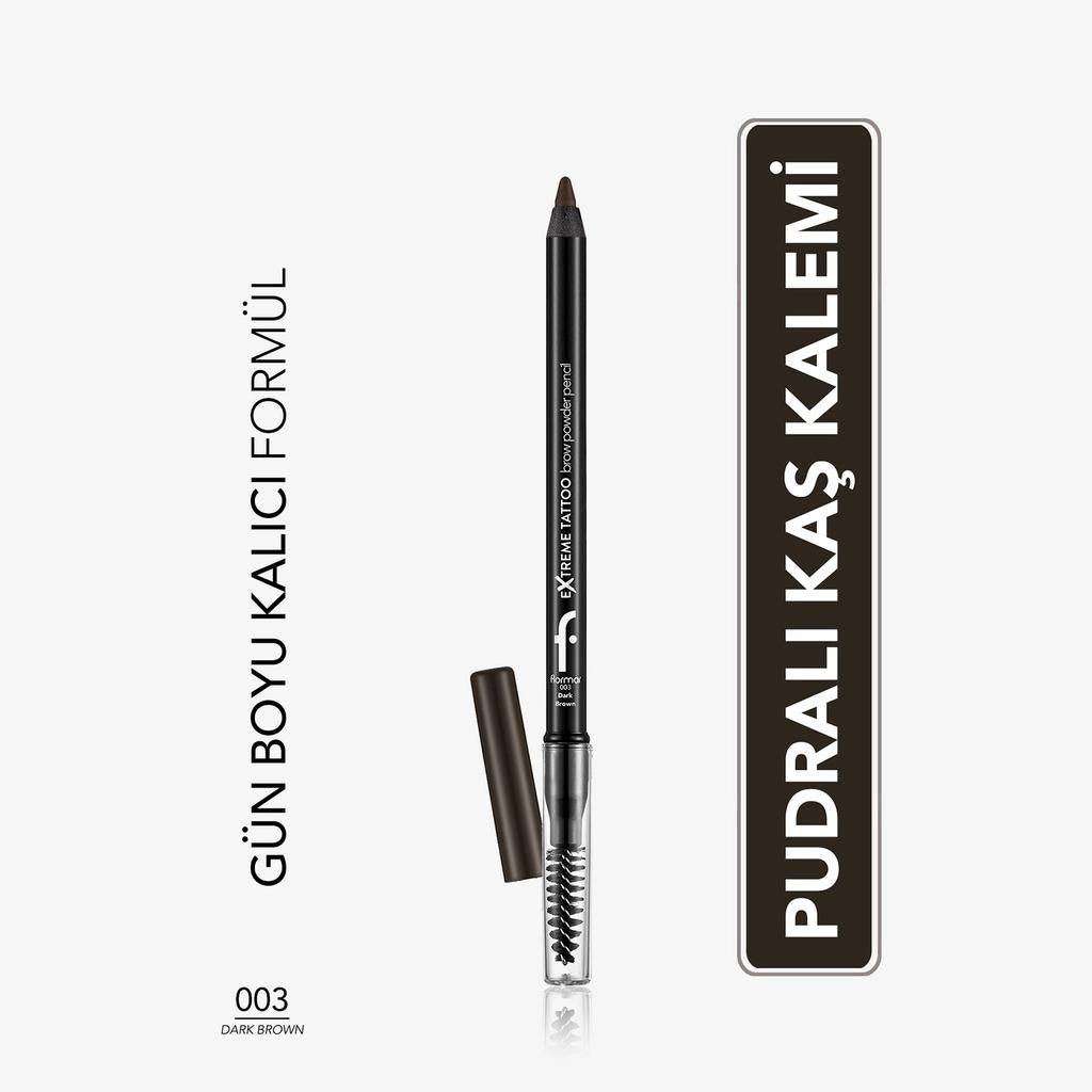 Flormar Extreme Tattoo Long-Wear Brow Pencil 003 Dark Brown