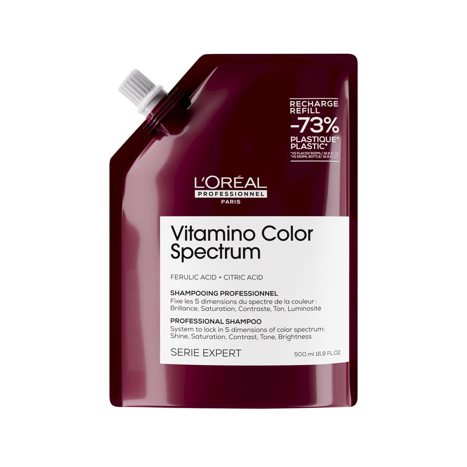 Loreal Professionnel Vitamino Color Shampoo: Protect &amp; Extend Color-Treated Hair Vibrancy | Anti-Fade, Professional Grade, 500ml Refill Loreal Vitamino Color Shampoo: Anti-Fade for Color-Treated Hair color treated hair shampoo, anti-fade shampoo, Loreal Vitamino Color, professional shampoo for colored hair, shampoo for dyed hair, color protecting shampoo, hair color maintenance, 500ml shampoo refill, color protection, anti-fade, professional grade, 500 ml Refill Size, For Color-Treated Hair, Vitamino Color 