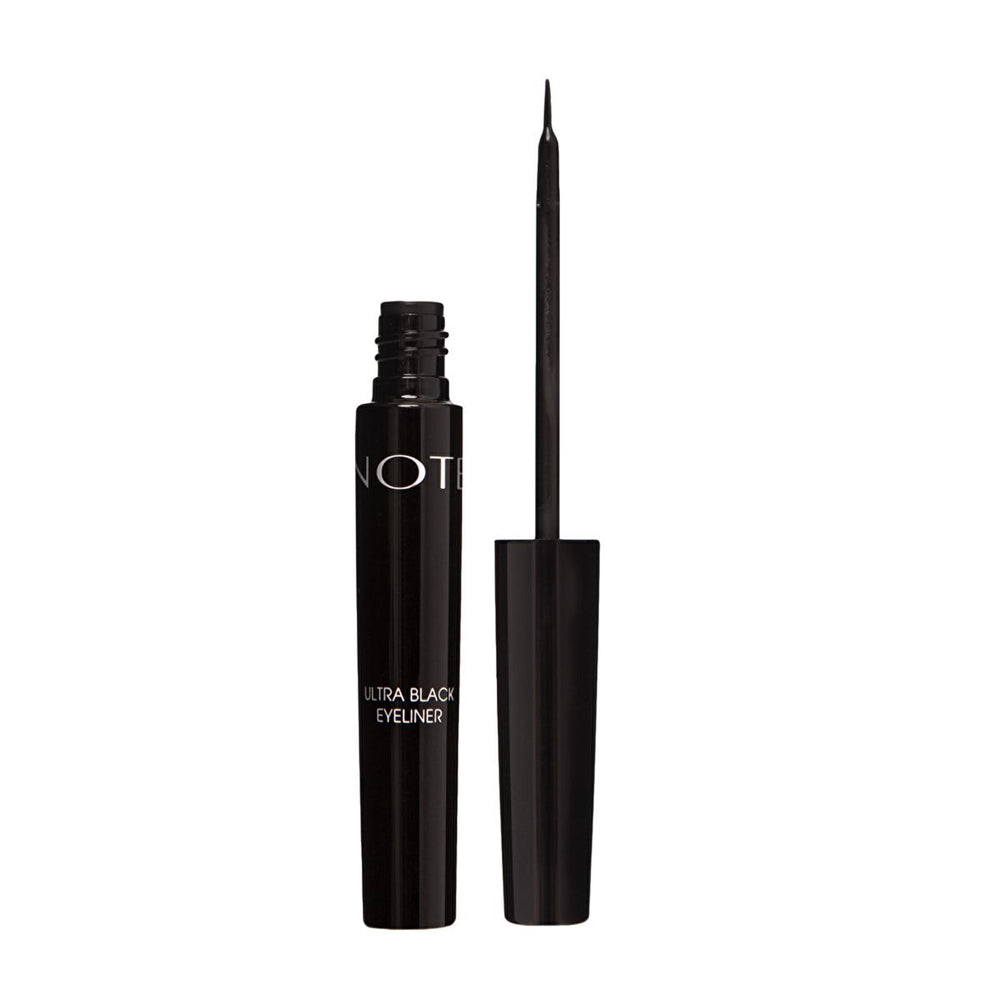 Note Ultra Black Eyeliner - Precise Liquid Eyeliner for Sensitive Eyes - Paraben-Free, Dermatologically Tested - Eyeliner