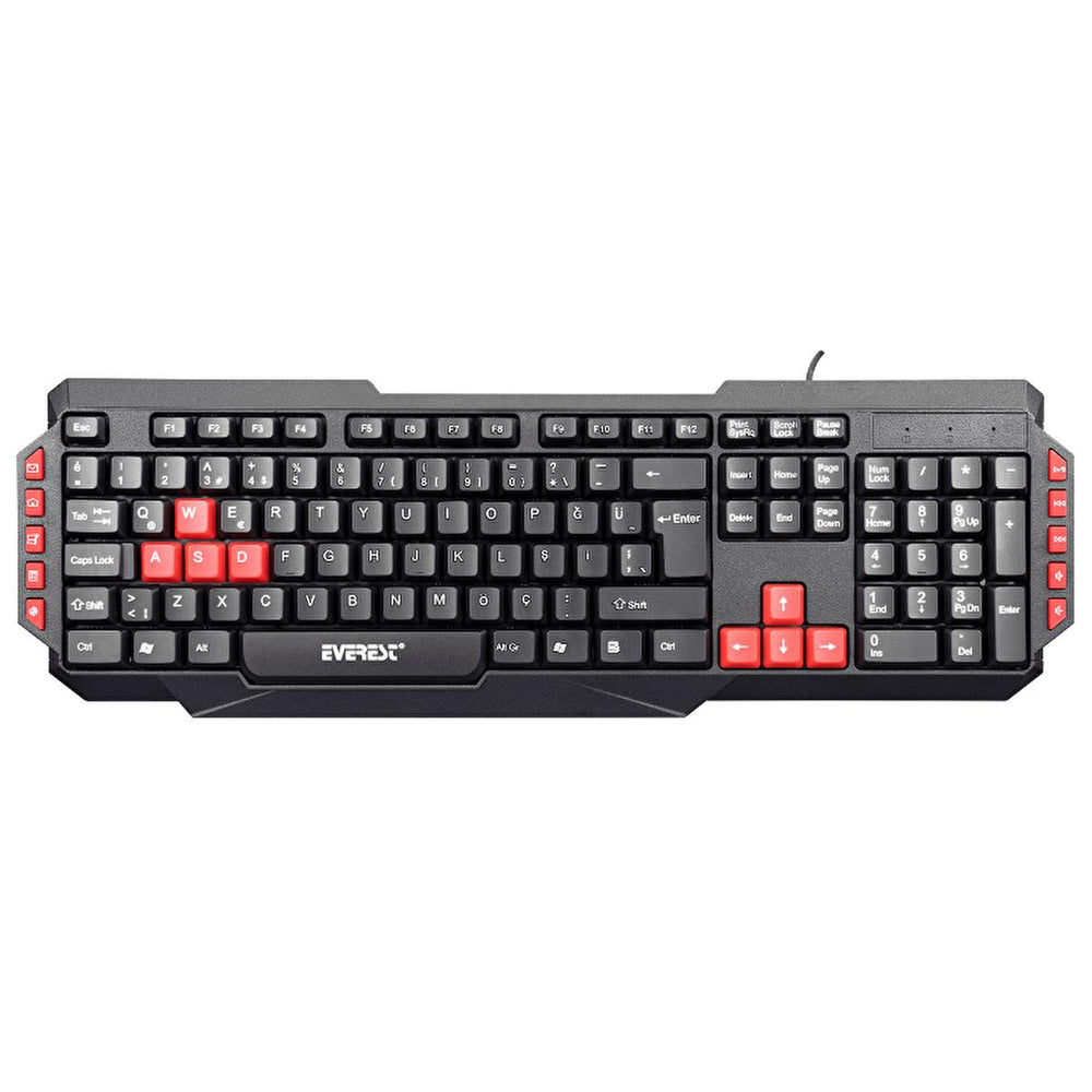 Everest Gaming Keyboard KB-G7 ARMOR - USB Q Layout, 50M Click Life, Compatible with Windows, IOS, Linux - view 2