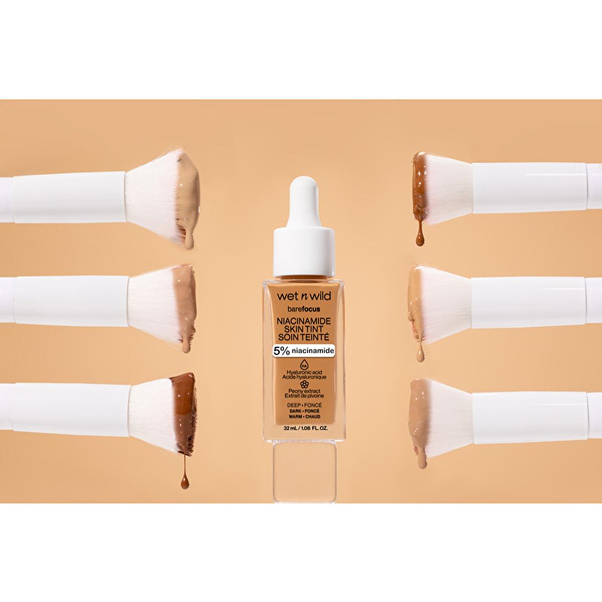 wet n wild Niacinamide Skin Tint Foundation: Achieve Natural, Radiant Skin with Hyaluronic Acid &amp; Sheer Coverage wet n wild: Niacinamide Skin Tint Foundation - Natural Coverage Niacinamide skin tint, Hyaluronic acid foundation, Sheer coverage foundation, Satin finish foundation, Lightweight skin tint, wet n wild foundation, Skincare infused makeup, Foundation for sensitive skin, skin tint, foundation, makeup, niacinamide, hyaluronic acid, peony extract, sheer coverage, satin finish, lightweight, natural loo
