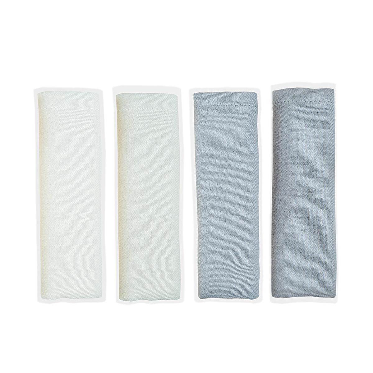 Babyjem Baby Muslin Cloth 4-Pack Grey - Soft Multi-Purpose Cloth for Newborn Care Baby Muslin Cloth 4-Pack - Soft & Multi-Purpose for Newborns baby muslin cloth, muslin baby cloth, baby burp cloth, baby bib, soft baby cloth, multi-purpose baby cloth, newborn baby essentials, baby care, newborn care, gentle baby products, baby cloth, baby essentials