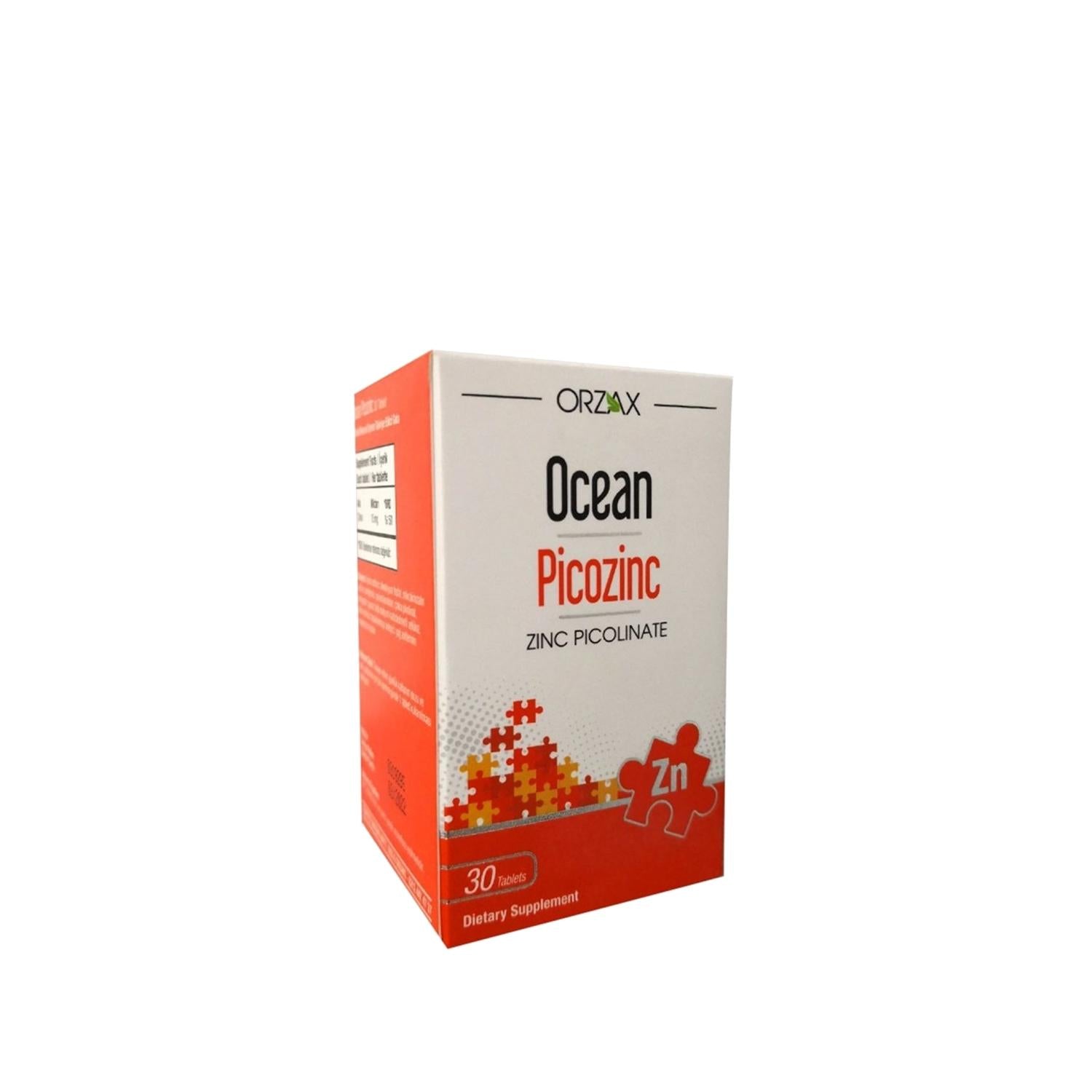 Orzax Ocean Picozinc Dietary Supplement - 30 Tablets for Immune System Support Orzax Ocean Picozinc - Zinc Supplement for Immune Support Zinc Supplement, Dietary Enhancer, Immune System Support, Picozinc, Orzax Ocean, Dietary Supplement, Health Supplements, Immune Health, Zinc Deficiency, Nutritional Support, Wellness Products