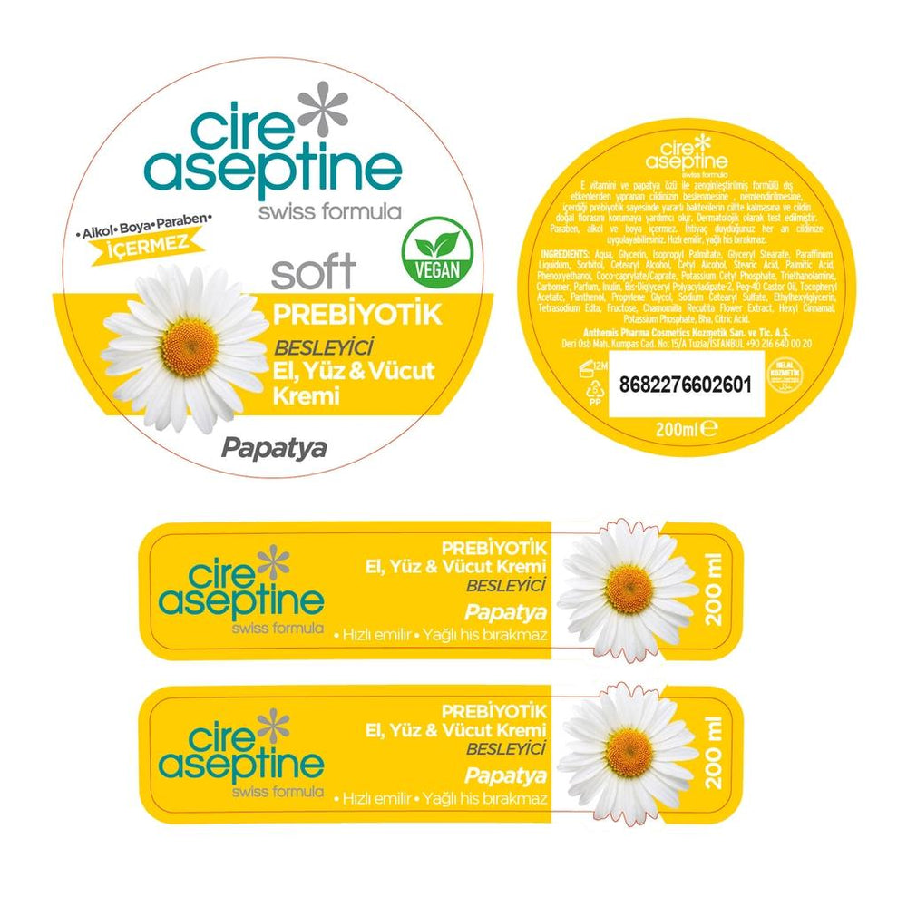 Cire Aseptine Soft Chamomile Nourishing Cream 200 ml