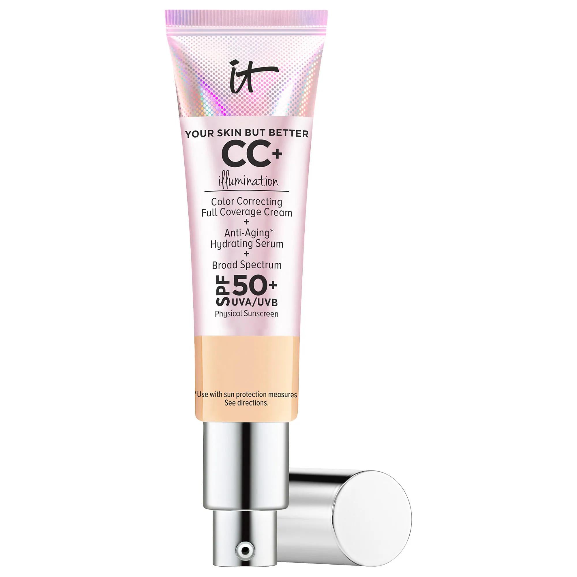 Dr. Brandt CC+ Cream Illumination with SPF 50+ - Full Coverage, Anti-Aging Foundation for All Skin Types Dr. Brandt CC+ Cream with SPF 50+ - Anti-Aging Foundation CC Cream with SPF 50, Full-coverage foundation, Color-correcting makeup, Anti-aging foundation, Mineral sunscreen foundation, Dr. Brandt, Skincare makeup, Radiant finish foundation, Clean beauty products, Sensitive skin friendly, Dermatologist tested, Plastic surgeon developed, Everyday makeup, Special occasion makeup, Long-lasting foundation