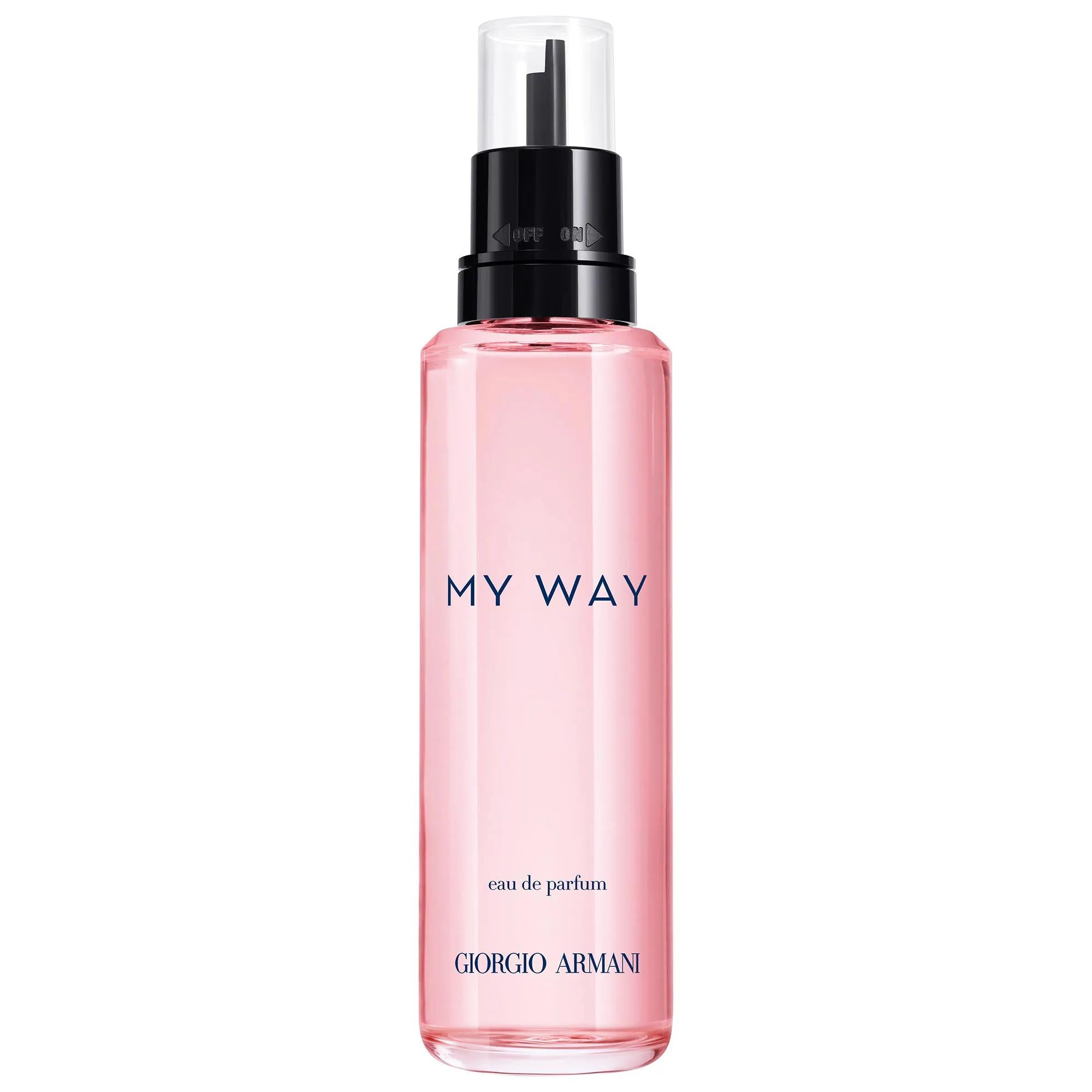 My Way Eau de Parfum for Women - Long-Lasting Floral Fragrance with Refillable Bottle My Way Eau de Parfum - Long-Lasting Floral Fragrance women's eau de parfum, floral fragrance, long-lasting perfume, sustainable perfume packaging, refillable perfume bottle, eco-friendly fragrance, luxury women's perfume, My Way Eau de Parfum, feminine fragrance, elegant perfume, sophisticated scent, consciously sourced ingredients, refillable design