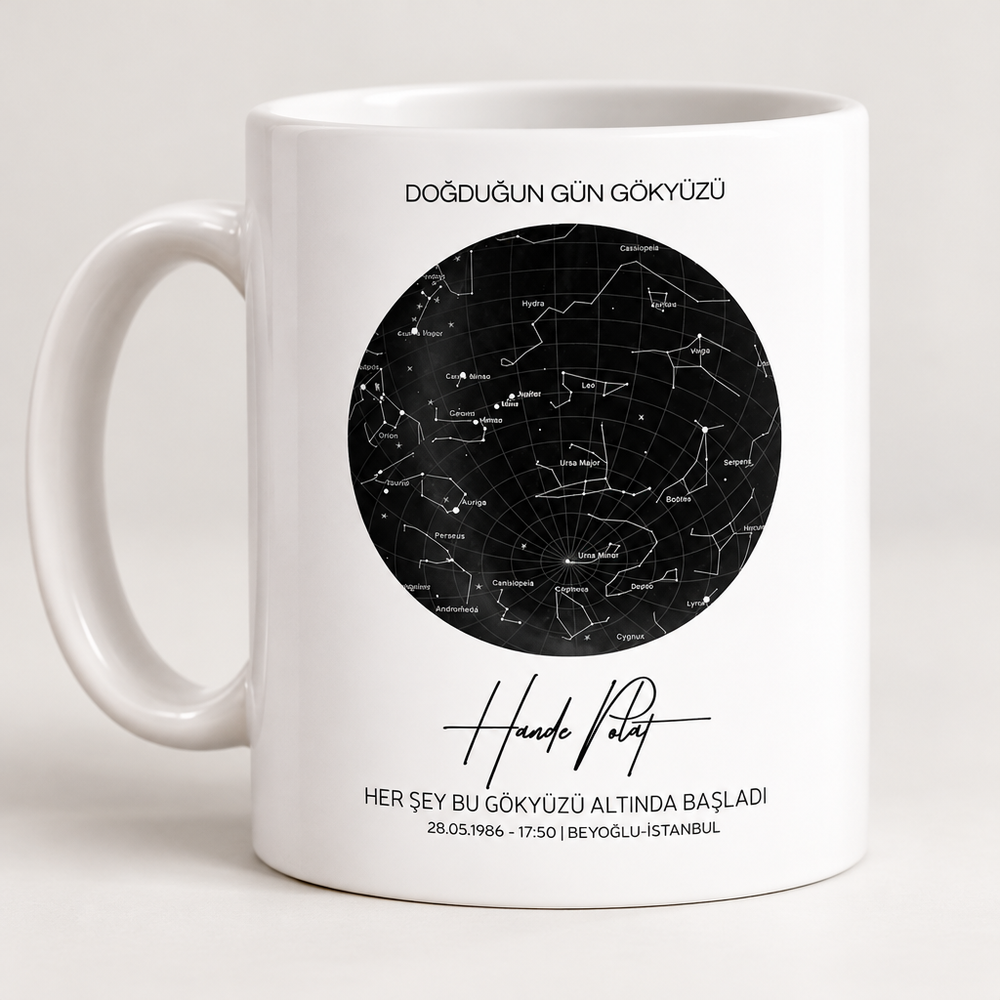 Personalized Birthday Star Map Mug