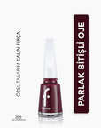 Flormar Nail Enamel Intense Pigmented Polish 306 Lost In Bordeaux | 0.27 Fl Oz - view 2
