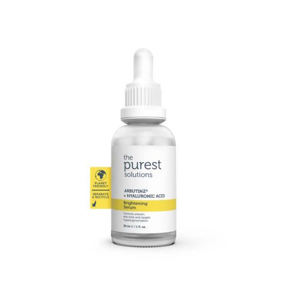 The Purest Solutions Brightening Serum: 2% Arbutin + Hyaluronic Acid for Radiant, Even Skin Tone | Dark Spot & Hyperpigmentation Treatment Brightening Serum: Arbutin + Hyaluronic Acid | The Purest Solutions brightening serum, arbutin serum, hyaluronic acid serum, skin brightening, even skin tone, hyperpigmentation treatment, dark spot remover, radiant skin, The Purest Solutions Serum, skin discoloration, aloe vera, grapefruit peel water, skincare, beauty, face serum, dark spot corrector, gifts for her, gift