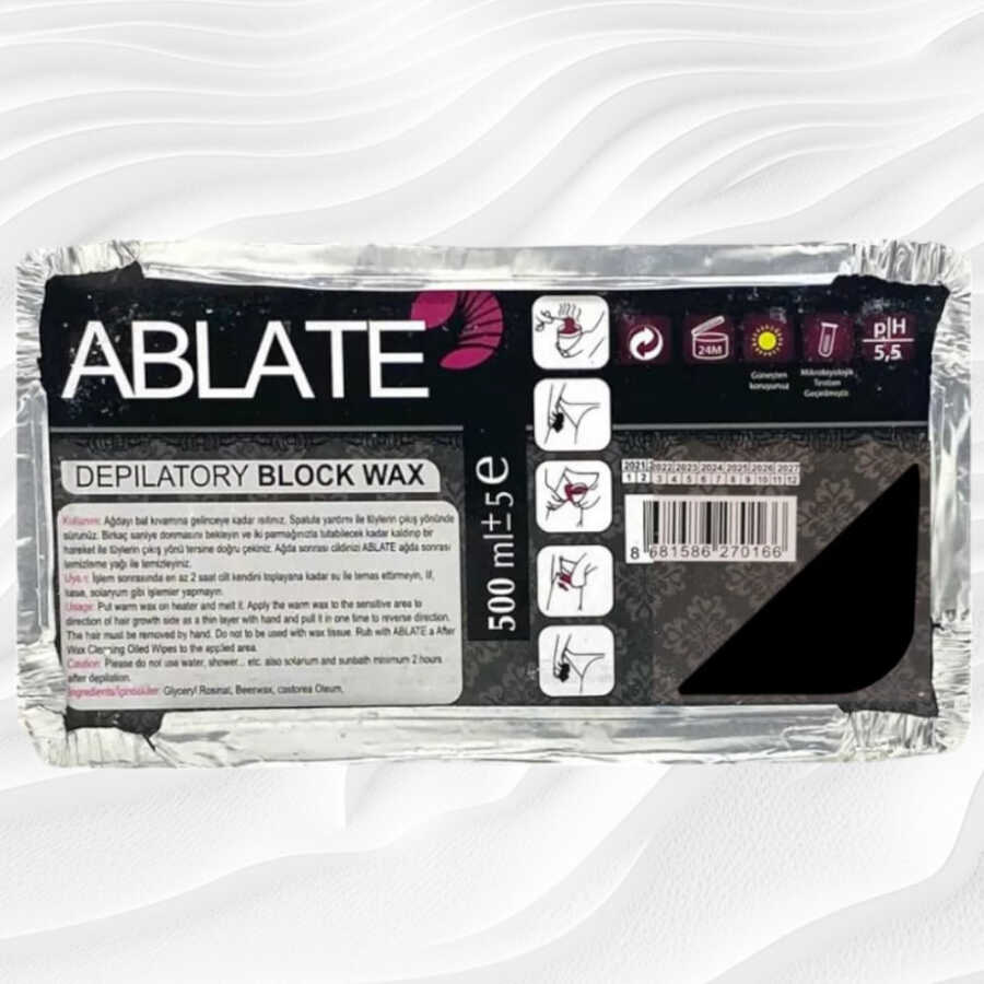 Ablate Black Hard Wax Pellets for Smooth Skin 500 ml
