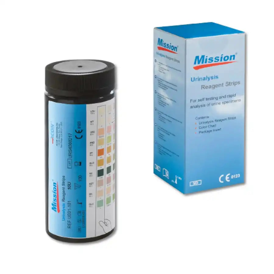 Acon Mission Urine Analysis Test Strips for Screening 100 Strips