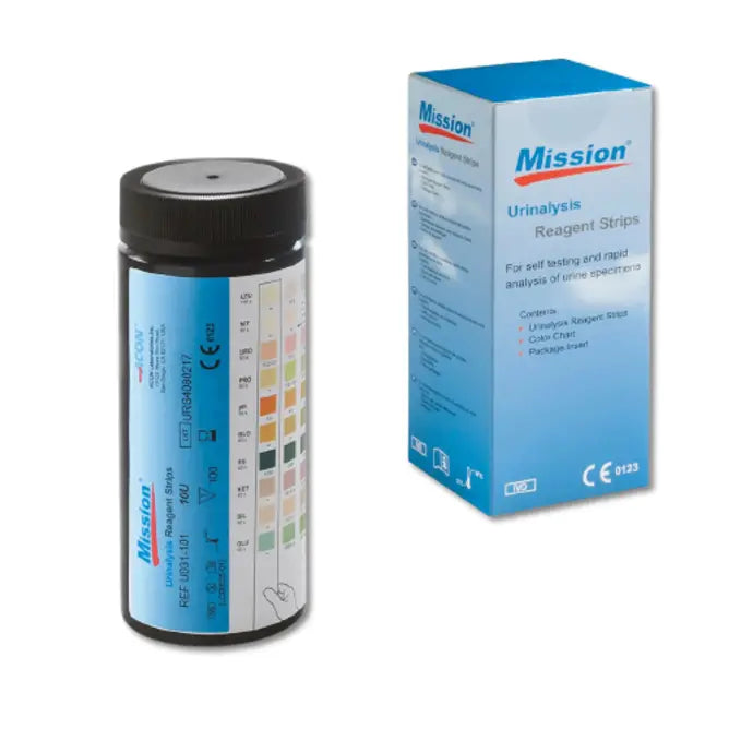 Acon Mission Urine Analysis Test Strips for Screening 100 Strips