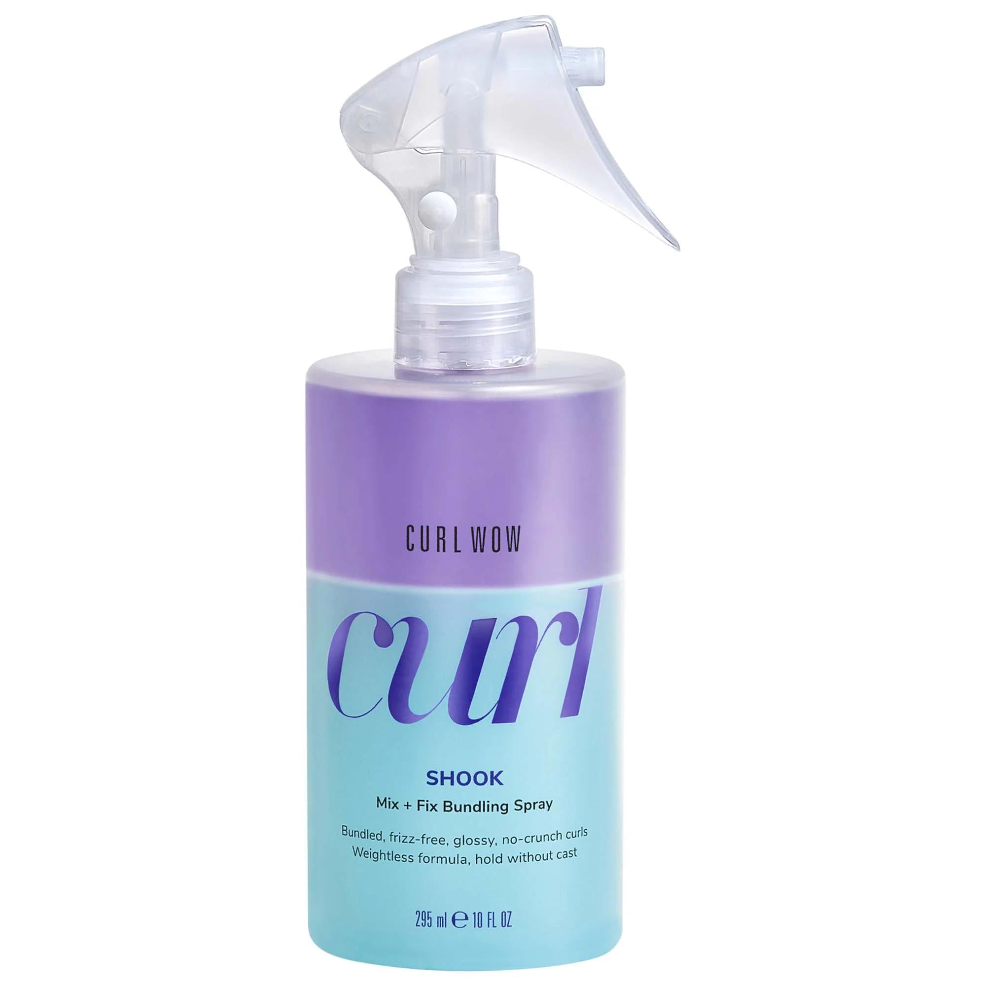 Curl Wow SHOOK Mix & Fix Bundling Spray - Vegan Curl Defining Spray for Frizz-Free Curls Curl Wow SHOOK Bundling Spray - Vegan Curl Defining Spray curl bundling spray, curl defining spray, vegan hair care, natural hair products, frizz-free curls, curl enhancing products, bi-phase styler, curly hair products, coily hair care, gluten-free hair products, cruelty-free beauty, paraben-free hair care, sulfate-free hair products, hydrating hair spray, curl activator, curl refresher, curly hair routine, natural bea