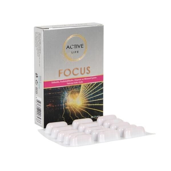 Active Life Focus Nootropic Support Supplement 30 Capsules