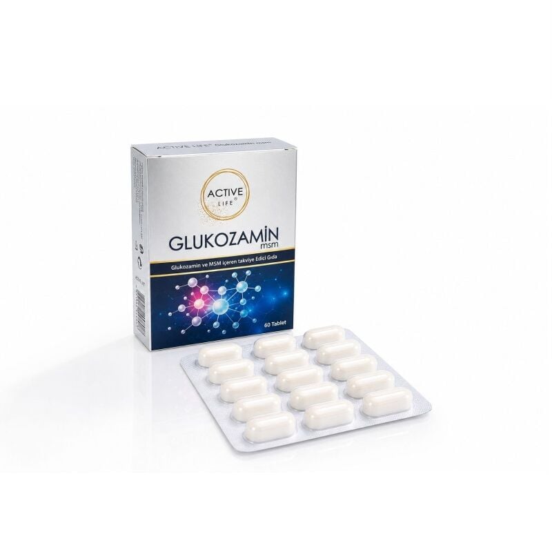 Active Life Glukozamin MSM Support Supplement 60 Tablets