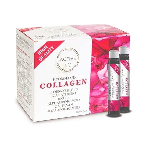 Active Life Collagen Supplement with Hyaluronic Acid 14x40ml