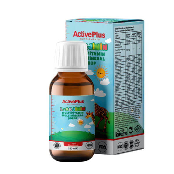 Active Plus L-Arginine Multivitamin & Mineral Syrup 150 ml
