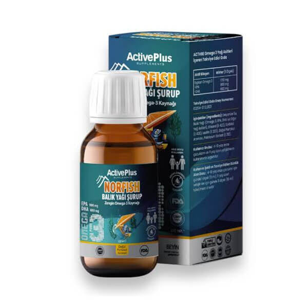 Active Plus Norfish Fish Oil Syrup with Omega-3 150 ml