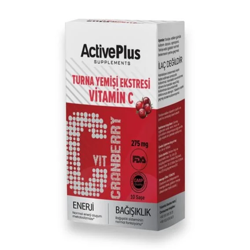 Active Plus Cranberry &amp; Vitamin C Supplement 10 Sachets