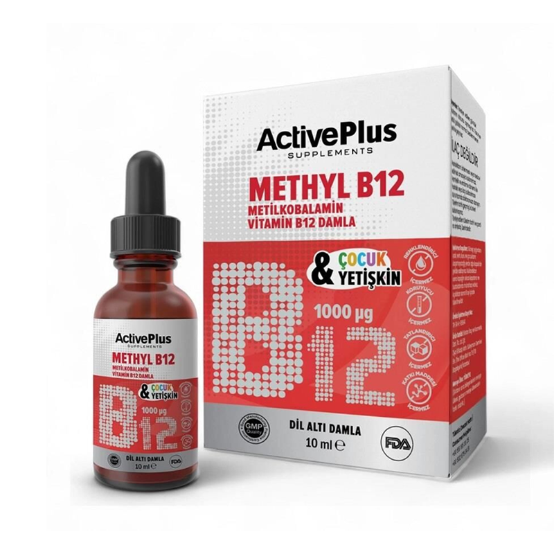 Active Plus Methyl B12 Drops 1000mcg 10ml