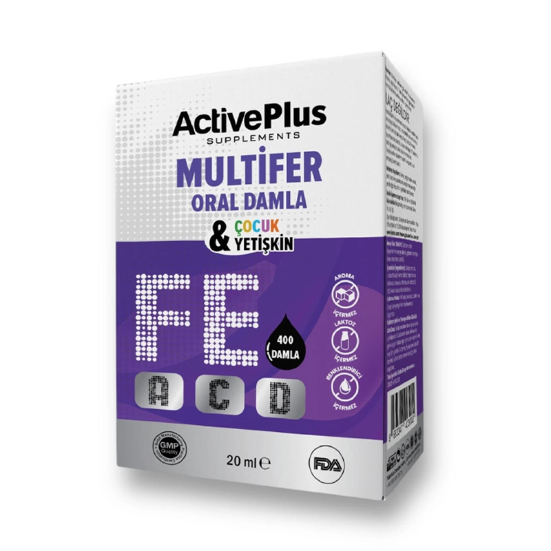 ActivePlus Multifer Supplement Drops for Daily Support 20 ml