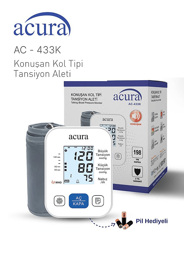 Acura AC-433K Talking Blood Pressure Monitor with Large Screen