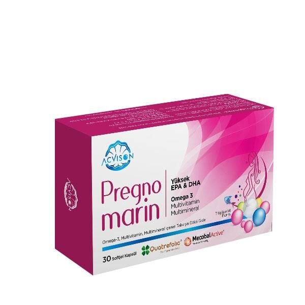 Acvison PregnoMarin Multivitamin & Omega-3 Support 30 Capsules