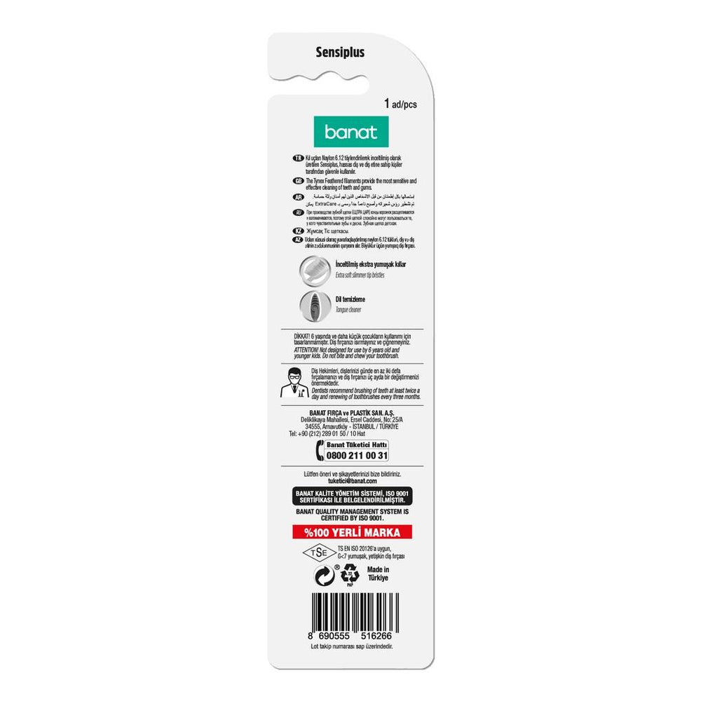 Banat Sensiplus Soft Toothbrush for Sensitive Teeth