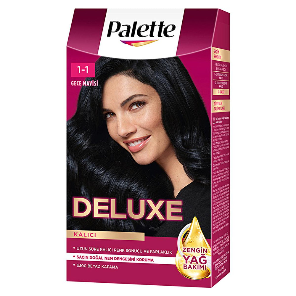Palette Deluxe Gece Mavisi Hair Dye - Long-Lasting Vibrant Night Blue Hair Color with Nourishing Properties - view 8