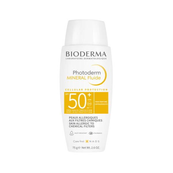 Bioderma Photoderm Mineral Sunscreen Cream SPF50+ for Sensitive Skin - Non-Comedogenic & Photostable - Sunscreen