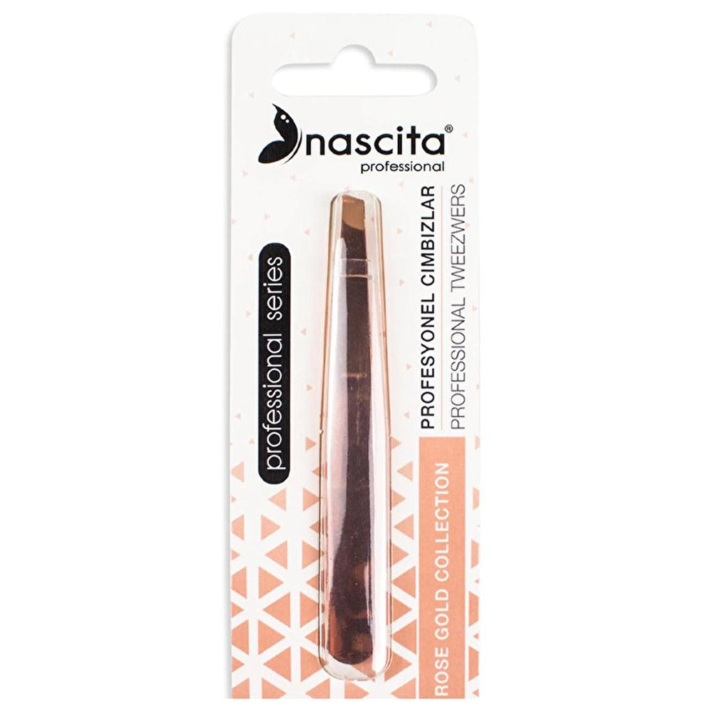 Nascita Professional Bronze Tweezers No. 58 for Precise Shaping