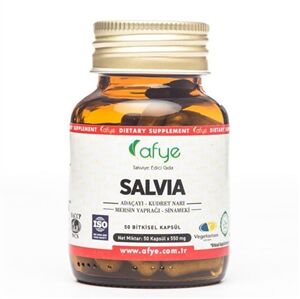 Afye Salvia Herbal Supplement with Sage & Myrtle 50 Capsules