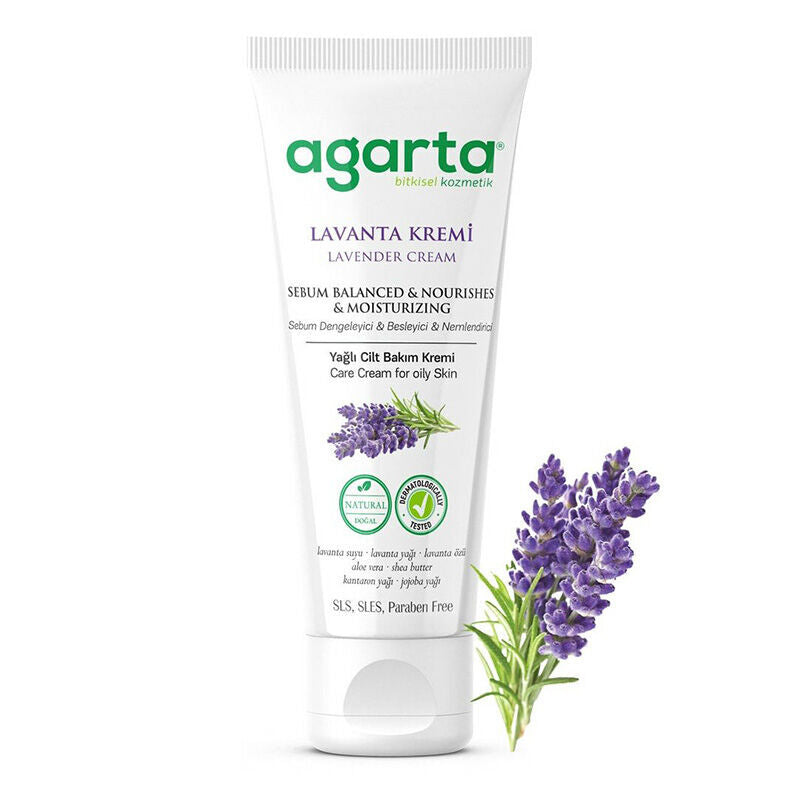 Agarta Natural Lavender Cream for Sebum Balancing 75 ml