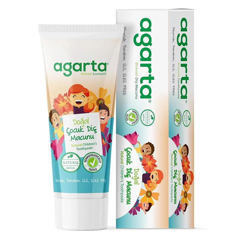 Agarta Natural Strawberry Kids Toothpaste for Gentle Cleaning 75 ml