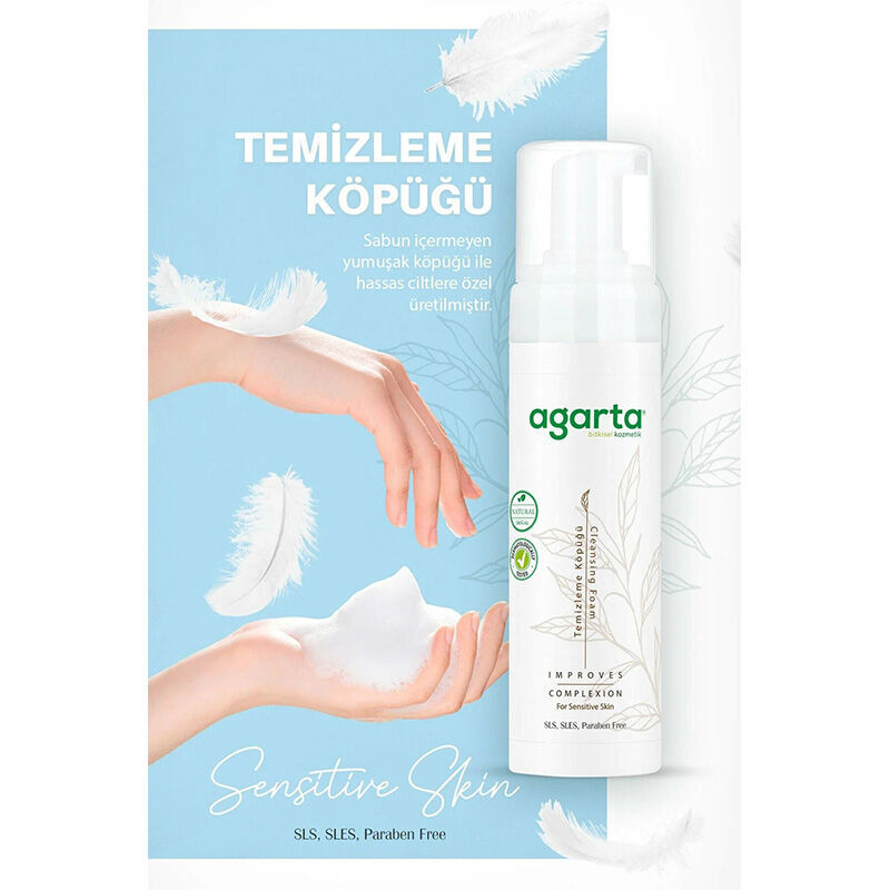 Agarta Natural Cleansing Foam for Deep Hydration 225 ml