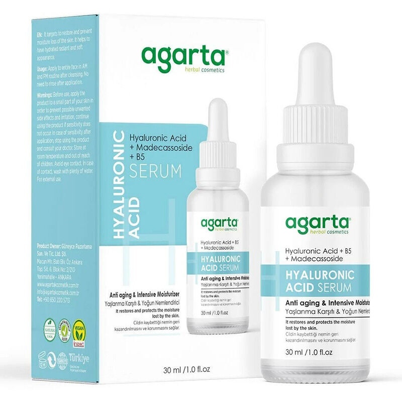 Agarta Hyaluronic Acid Serum Hydrating &amp; Plumping 30 ml