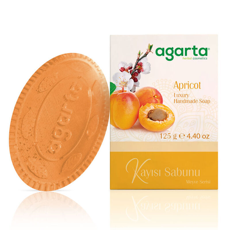 Agarta Natural Apricot Soap for Brightening &amp; Cleansing 125g